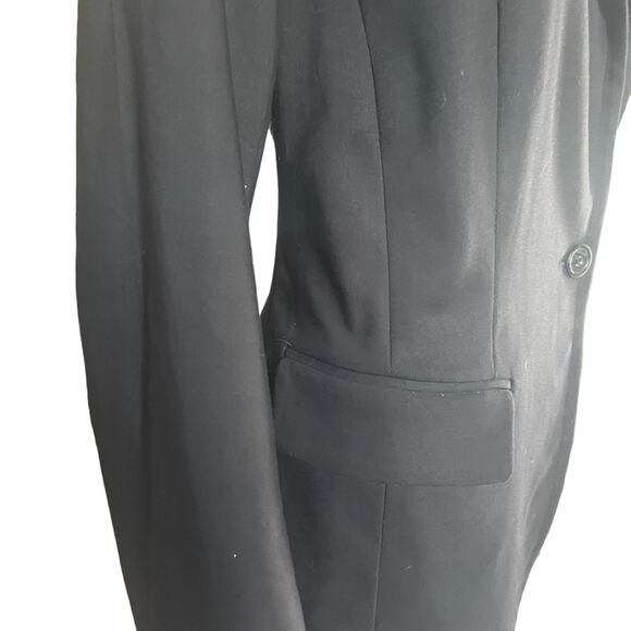 Lane Bryant The Modernist Collection Blazer Womens 14 Fitted One Button Black - Picture 3 of 13